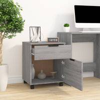 Thumbnail for Mobiler Aktenschrank mit Rollen Grau Sonoma 45x38x54 cm