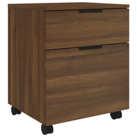 Thumbnail for Mobiler Aktenschrank mit Rollen Braun Eichen-Optik 45x38x54 cm