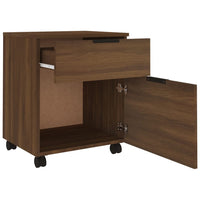 Thumbnail for Mobiler Aktenschrank mit Rollen Braun Eichen-Optik 45x38x54 cm