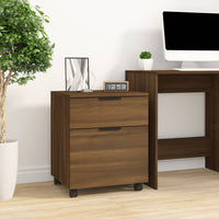 Thumbnail for Mobiler Aktenschrank mit Rollen Braun Eichen-Optik 45x38x54 cm