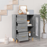 Thumbnail for Sideboard Grau Sonoma 69,5x34x90 cm Holzwerkstoff