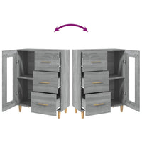 Thumbnail for Sideboard Grau Sonoma 69,5x34x90 cm Holzwerkstoff
