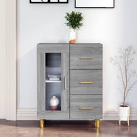 Thumbnail for Sideboard Grau Sonoma 69,5x34x90 cm Holzwerkstoff