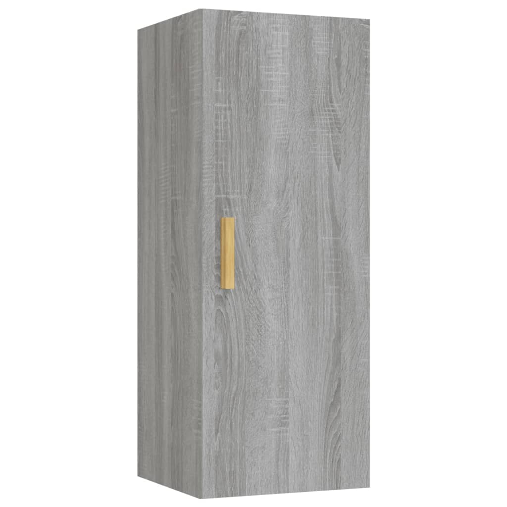 Wandschrank Grau Sonoma 34,5x34x90 cm Holzwerkstoff