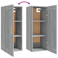 Thumbnail for Wandschrank Grau Sonoma 35x34x90 cm Holzwerkstoff