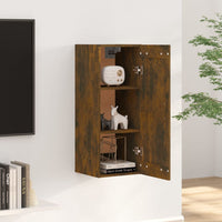 Thumbnail for Hängeschrank Räuchereiche 35x34x90 cm Holzwerkstoff