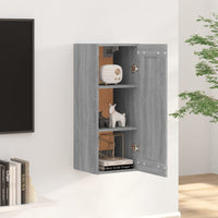 Thumbnail for Hängeschrank Grau Sonoma 35x34x90 cm Holzwerkstoff