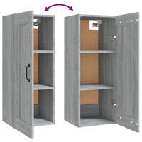 Thumbnail for Hängeschrank Grau Sonoma 35x34x90 cm Holzwerkstoff