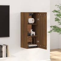 Thumbnail for Hängeschrank Braun Eichen-Optik 35x34x90 cm Holzwerkstoff