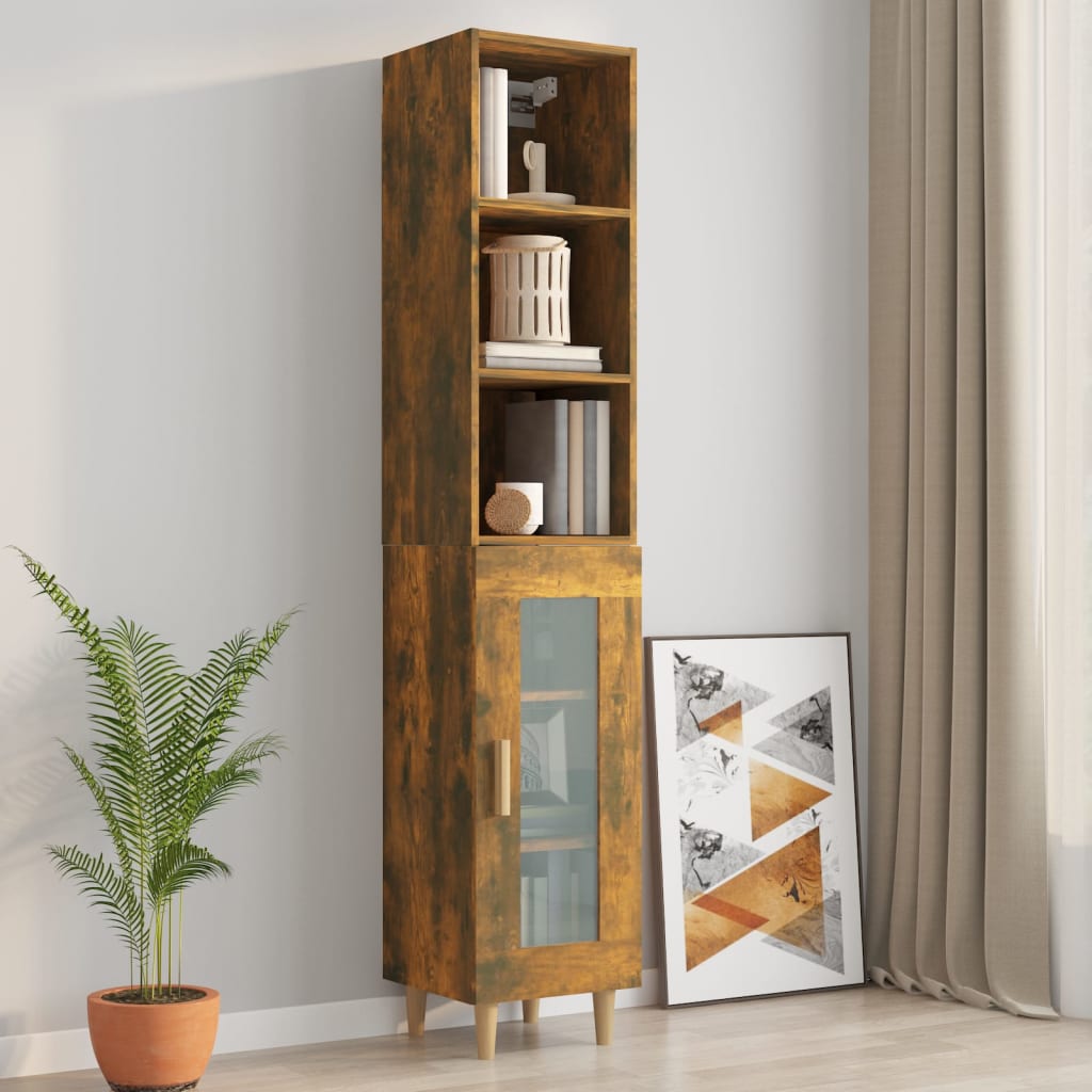 Wandschrank Räuchereiche 32,5x34,5x90 cm Holzwerkstoff