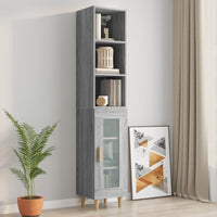 Thumbnail for Wandschrank Grau Sonoma 32,5x34,5x90 cm Holzwerkstoff