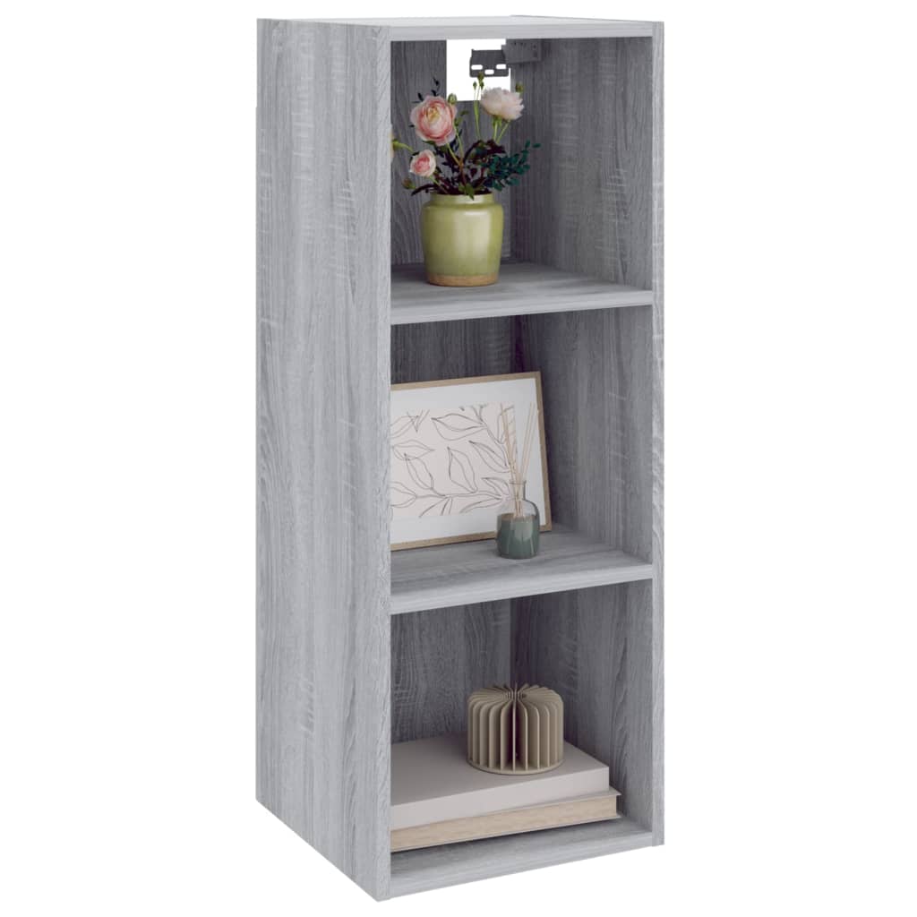 Wandschrank Grau Sonoma 32,5x34,5x90 cm Holzwerkstoff