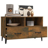 Thumbnail for TV-Schrank Räuchereiche 80x36x50 cm Holzwerkstoff