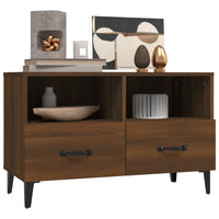 Thumbnail for TV-Schrank Braun Eichen-Optik 80x36x50 cm Holzwerkstoff