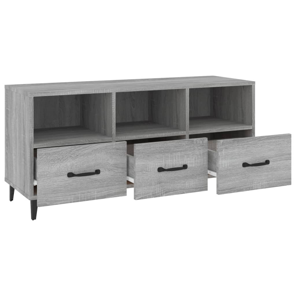 TV-Schrank Grau Sonoma 102x35x50 cm Holzwerkstoff