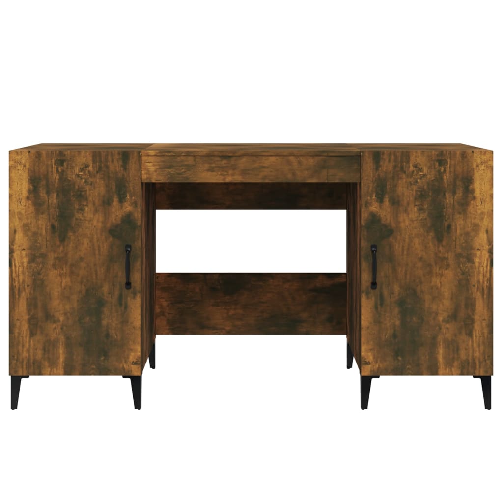Schreibtisch Räuchereiche 140x50x75 cm Holzwerkstoff