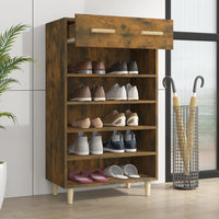 Thumbnail for Schuhschrank Räuchereiche 60x35x105 cm Holzwerkstoff