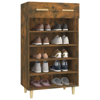 Thumbnail for Schuhschrank Räuchereiche 60x35x105 cm Holzwerkstoff