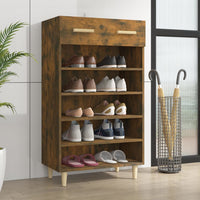 Thumbnail for Schuhschrank Räuchereiche 60x35x105 cm Holzwerkstoff