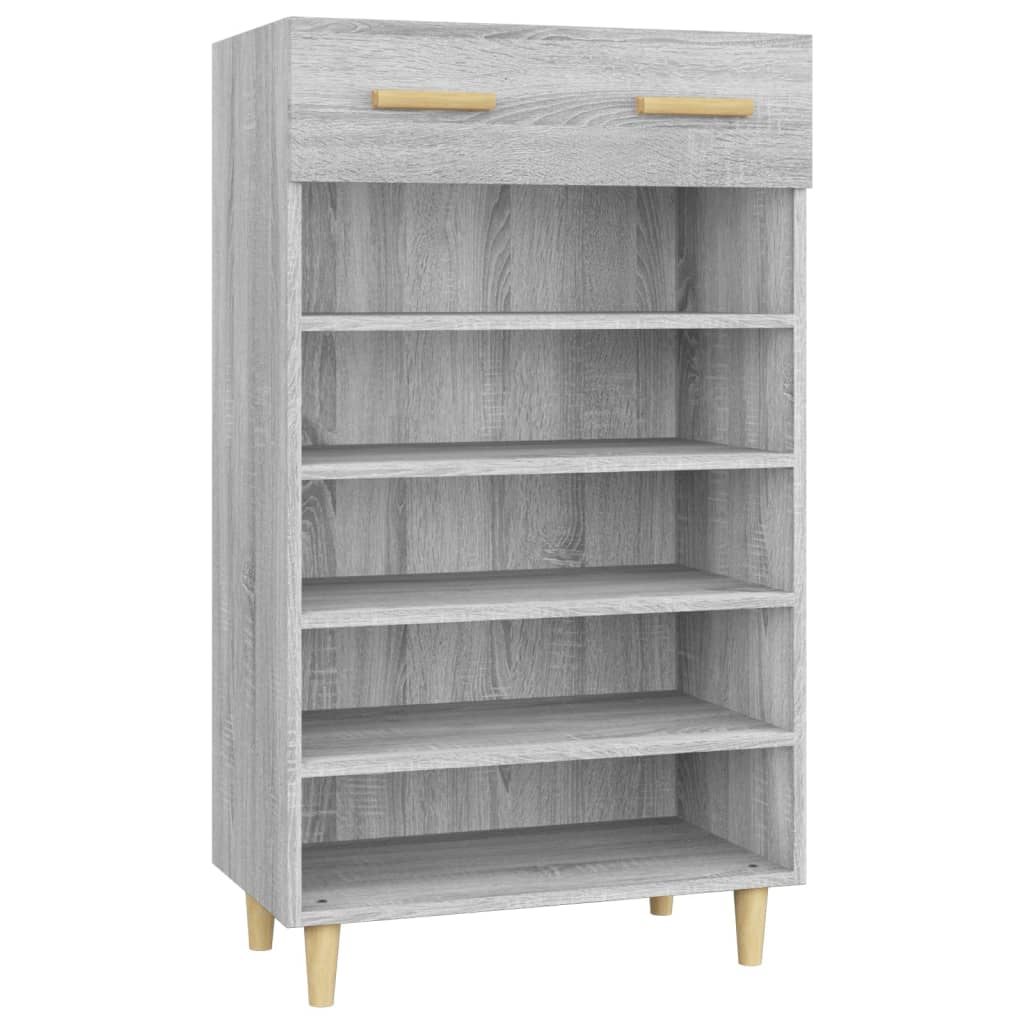 Schuhschrank Grau Sonoma 60x35x105 cm Holzwerkstoff