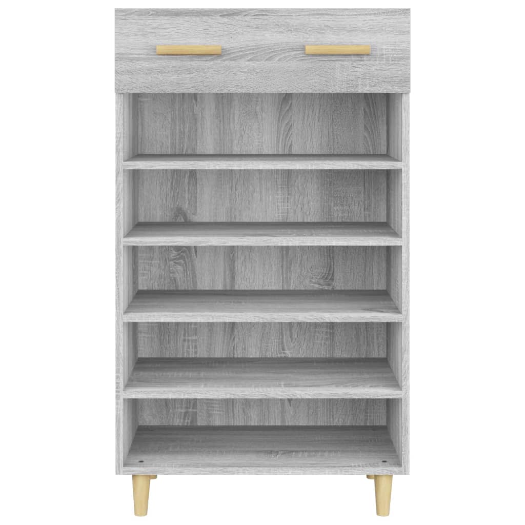 Schuhschrank Grau Sonoma 60x35x105 cm Holzwerkstoff