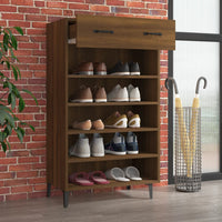 Thumbnail for Schuhschrank Braun Eichen-Optik 60x35x105 cm Holzwerkstoff