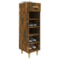 Thumbnail for Schuhschrank Räuchereiche 30x35x105 cm Holzwerkstoff