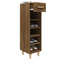 Thumbnail for Schuhschrank Braun Eichen-Optik 30x35x105 cm Holzwerkstoff