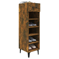 Thumbnail for Schuhschrank Räuchereiche 30x35x105 cm Holzwerkstoff
