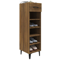 Thumbnail for Schuhschrank Braun Eichen-Optik 30x35x105 cm Holzwerkstoff