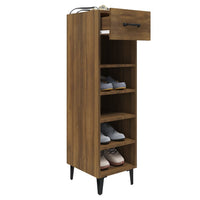Thumbnail for Schuhschrank Braun Eichen-Optik 30x35x105 cm Holzwerkstoff
