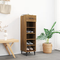 Thumbnail for Schuhschrank Braun Eichen-Optik 30x35x105 cm Holzwerkstoff