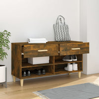 Thumbnail for Schuhschrank Räuchereiche 102x35x55 cm Holzwerkstoff