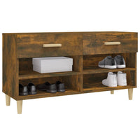 Thumbnail for Schuhschrank Räuchereiche 102x35x55 cm Holzwerkstoff