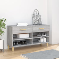 Thumbnail for Schuhschrank Grau Sonoma 102x35x55 cm Holzwerkstoff