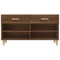 Thumbnail for Schuhschrank Braun Eichen-Optik 102x35x55 cm Holzwerkstoff