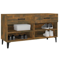 Thumbnail for Schuhschrank Räuchereiche 102x35x55 cm Holzwerkstoff
