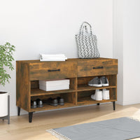 Thumbnail for Schuhschrank Räuchereiche 102x35x55 cm Holzwerkstoff