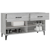 Thumbnail for Schuhschrank Grau Sonoma 102x35x55 cm Holzwerkstoff