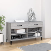 Thumbnail for Schuhschrank Grau Sonoma 102x35x55 cm Holzwerkstoff