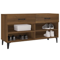 Thumbnail for Schuhschrank Braun Eichen-Optik 102x35x55 cm Holzwerkstoff