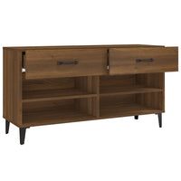 Thumbnail for Schuhschrank Braun Eichen-Optik 102x35x55 cm Holzwerkstoff