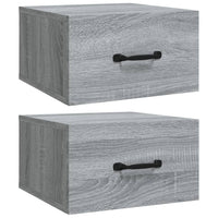 Thumbnail for Wand-Nachttische 2 Stk. Grau Sonoma 35x35x20 cm