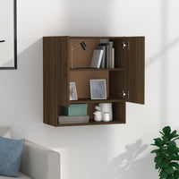Thumbnail for Wandschrank Braun Eichen-Optik 60x31x70 cm Holzwerkstoff