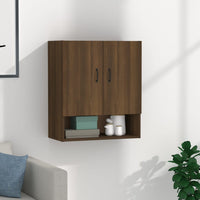 Thumbnail for Wandschrank Braun Eichen-Optik 60x31x70 cm Holzwerkstoff