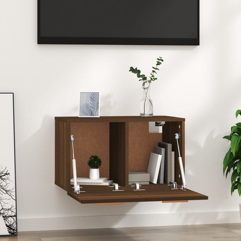 Wandschrank Braun Eichen-Optik 60x36,5x35 cm Holzwerkstoff