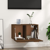 Thumbnail for Wandschrank Braun Eichen-Optik 60x36,5x35 cm Holzwerkstoff