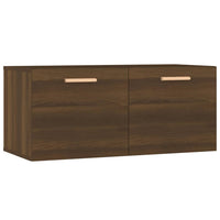 Thumbnail for Wandschrank Braun Eiche 80x35x36,5 cm Holzwerkstoff