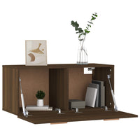 Thumbnail for Wandschrank Braun Eiche 80x35x36,5 cm Holzwerkstoff