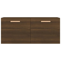 Thumbnail for Wandschrank Braun Eiche 80x35x36,5 cm Holzwerkstoff